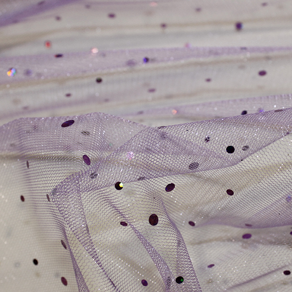 Hologram Sequin Tulle C8096